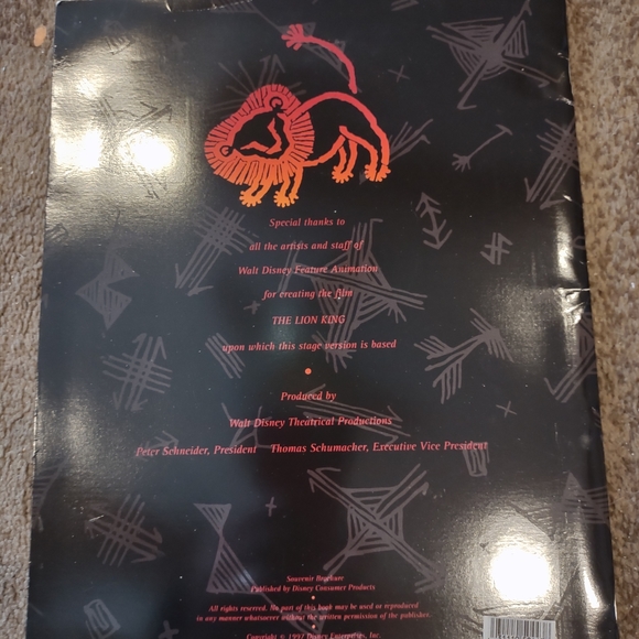 Lion King musical book vintage Disney - Picture 3 of 8